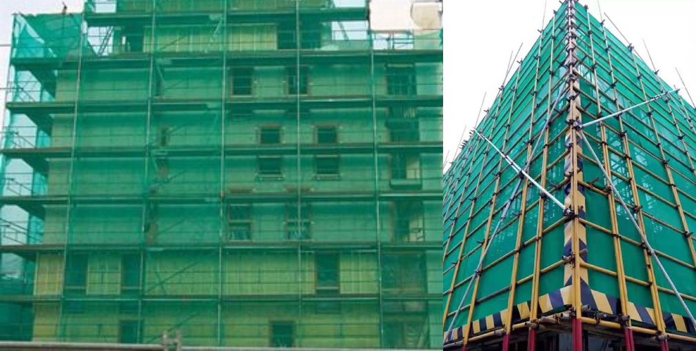 Building safety net installation for high-rise structures