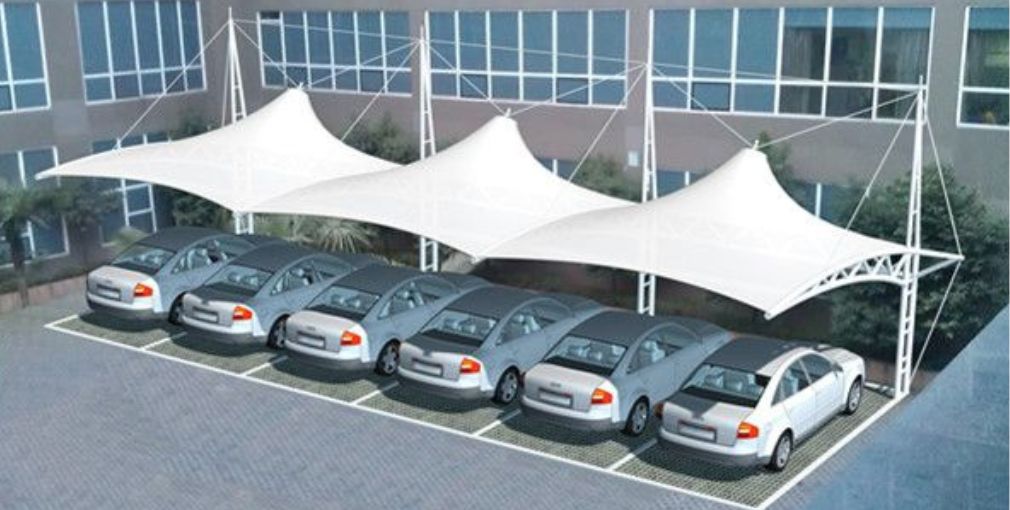Car parking safety net installation for vehicle protection