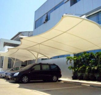 Commercial parking area safety nets