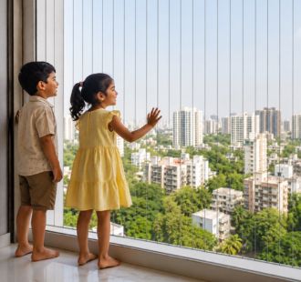 Window safety grill for children