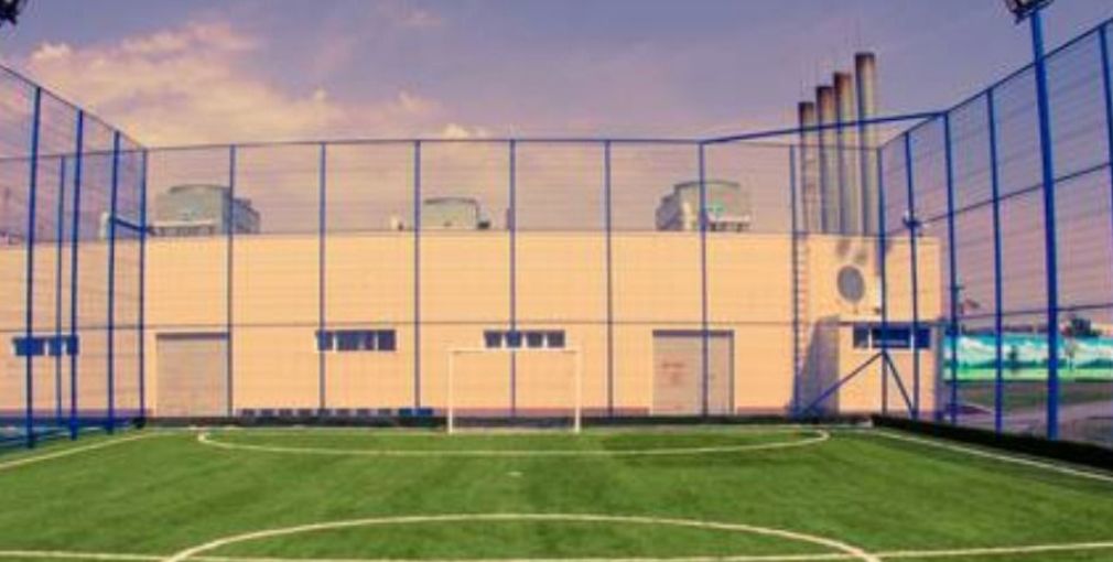 Cricket practice net installation for training facilities